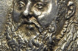 Matthes Gebel, Johann Friedrich von Sachsen, 1551 eine Münze mit einem bärtigen Mann