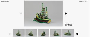 Screenshot, sechs Bilder eines Schiffs, jeweils aus verschiedenen Blickwinkeln
