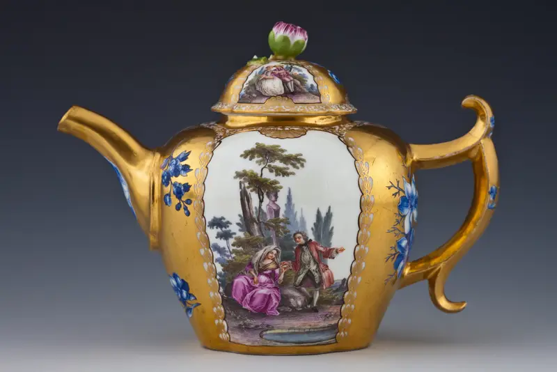 Teapot, Meissen around 1743