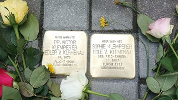 Stolpersteine for Victor und Sophie von Klemperer