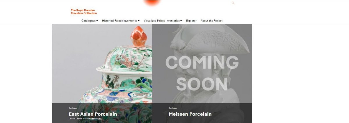 Screenshot, Homepage zeigt Absprünge in den Ostasien und den Meissen Katalog