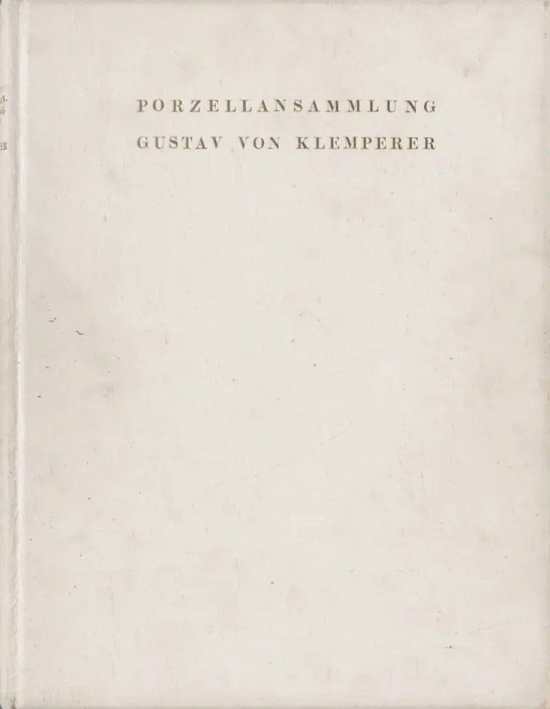 Buchumschlag des Sammlungskataloges, Dresden 1928