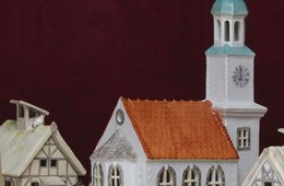 Das Holländische Dorf aus Meissener Porzellan, Detail ein holländisches Dorf aus Meissener Porzellan