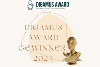 goldener Award mit Schriftzug DigAMus Award Gewinner 2024