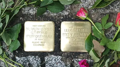 Stolpersteine für Ralph Leopold und Lili von Klemperer