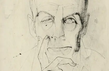 Josef Hegenbarth, Selbstbildnis, 1960