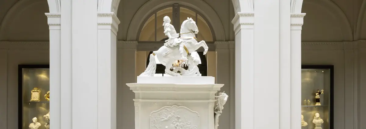 Johann Joachim Kaendler, Modell eines Reiterdenkmals für König August III., 1753