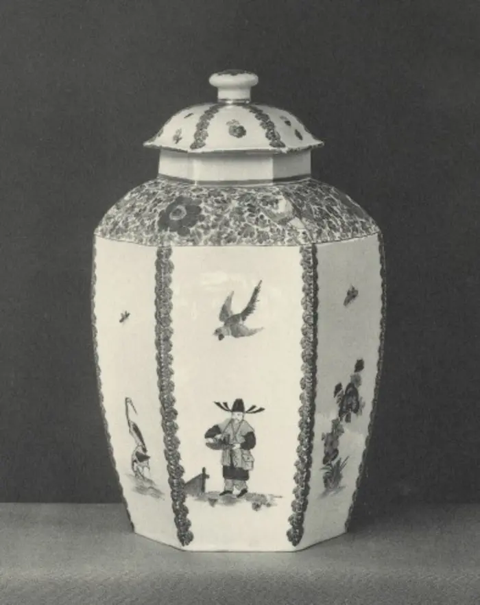 Deckelvase